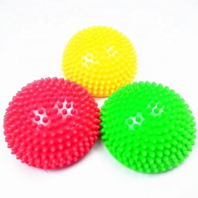 China High Quality Soft/High Quality/Anti-Slip/Eco-friendly/Durable PVC Air Fitness Semicircle Massage Ball With Compressor for sale