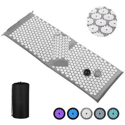 China Large Size Natural Canvas Acupressure Mat And Pillow Set Soft/High Quality/Massage Funtion/Eco-friendly/Durable Massage for sale