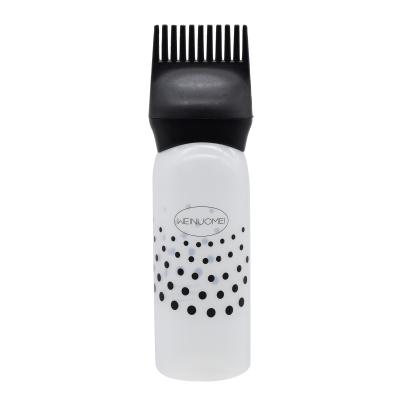 China Personal Care Wholesale Plastic Oil Comb Bottles Shampoo Dispensing Bottle For Salon In 3 Colors for sale