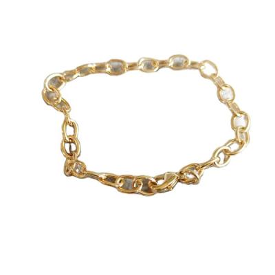 China High Quality Eco-friendly Copper Jewelry O Shape Link Chain Bracelet Bangle For Girl Fashion Brand Jewelry for sale