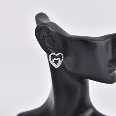 China Simple Fashion New Product Gold Plated Fine Workmanship Fashion Heart Women Earrings for sale