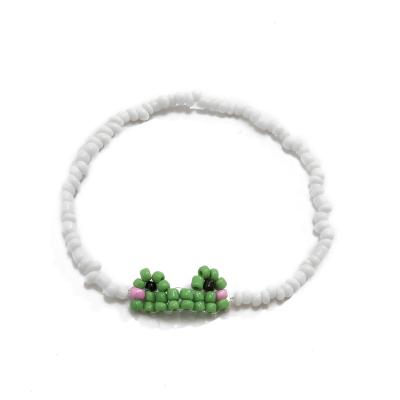 China Women Chinese Frog Fashionable Color Choices Vintage Maker Beaded Chain Bracelet for sale