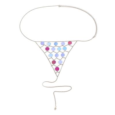 China Vintage Bikini Bottom Costume Women Beach Shiny Party Jewelry Decoration Body Chain for sale