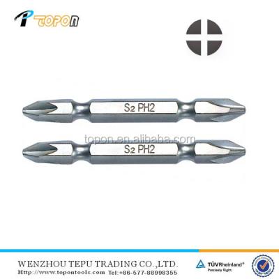 China Double End Screwdriver Bit Best Sale PH2 Double End Head S2 Screwdriver Bits Various Sizes for sale