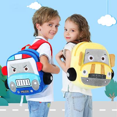 China Lovely 3-6 Years 3D Cartoon Plush Waterproof Christmas Gift Backpacks For Kids for sale