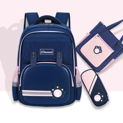 China Waterproof In Running Kids Girls Nylon Waterproof Boys 3PCS Set School Backpacks for sale