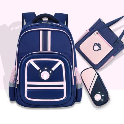 China Waterproof In Running Primary School Kids Girls Nylon Waterproof Boys 3 PCS Set Schoolbags for sale