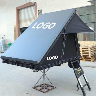 China Overland Aluminum Hard Shell Rooftop Tent With 320G Polyester Cotton for sale