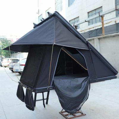 China Clamshell Black Auto Roof Top Tent Suv Rooftop Camper With 320G Oxford Cloth for sale