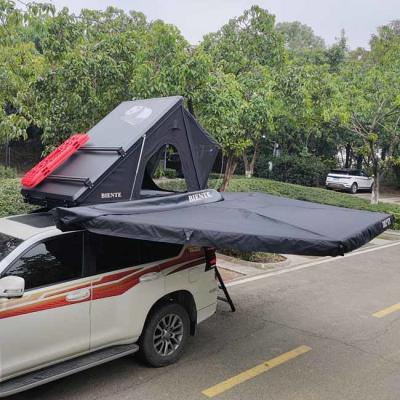 China Aluminium Triangle Hard Top Car Tent Auto Rooftop Tent 2.3m Telescopic Ladder for sale