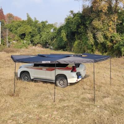 China 600D Oxford Tenda de toldo de 270 grados a prueba de agua con luz LED en venta