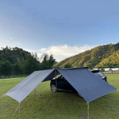 中国 アルミハードシェル 4x4 サイドアウイング 屋根ラック キャンプ用サイドテント 販売のため