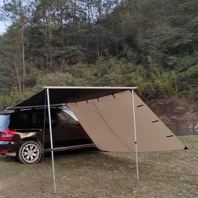 China Waterproof Camouflage Car Side Tent Quick Automatic Opening With Aluminum Alloy Material for sale