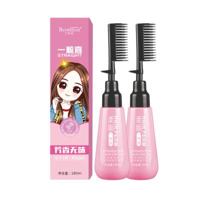 China Salon Use Professional Permanent Hair Straightening Cream Hair Straightening Cream In Comb For Hair for sale