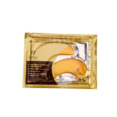 China OEM Nourishing Anti-wrinkle Moisturizing Collagen Eye Mask 24K Crystal Golden Gel Eye Mask for sale