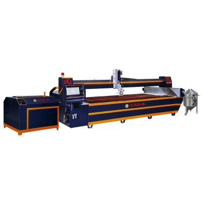 China Hotels high quality automatic 5 axis water jet cutting machine for large stone slab agglomerate sharpening machine for sale