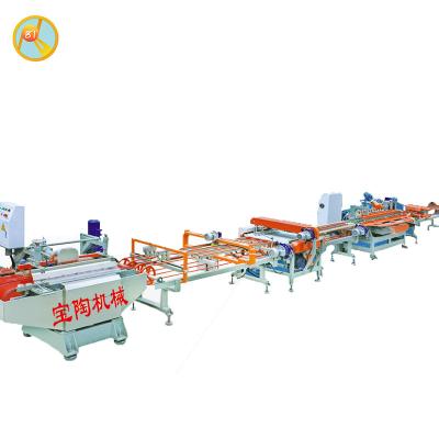 China Building Material Stores Tile Making Conveyor Belt Machine Cutting Chamfer for sale