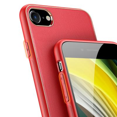 China 2021 New Arrival Luxury Anti-fall Shockproof Leather Mobile Phone Back Cover Protective Case For iPhone 7 8 Pro 11 12 Max for sale