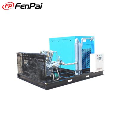 China Lubricated Screw Booster Air Compressor 22kw Screw Air Compressor Combo Compressor With Air Dryer for sale