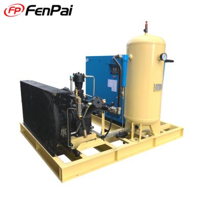 China Fenpai 30 40bar Lubricated Air Compressor Combined Booster Air Compressor for sale