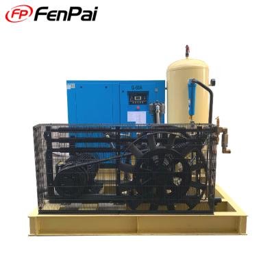 China High pressure lubricated air compressor 40bar - Fenpai air cooling compressors for pet blowing for sale