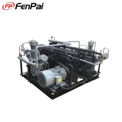 China 30bar/40bar Lubricated Booster Piston Air Compressor Mid-Pressure Booster Air Compressor for sale