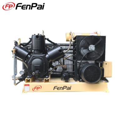 China Lubricated 30 Bar Blowing Machine Air Compressor Water Cooler Compressor Cooling 15 Kw Air Compressor for sale