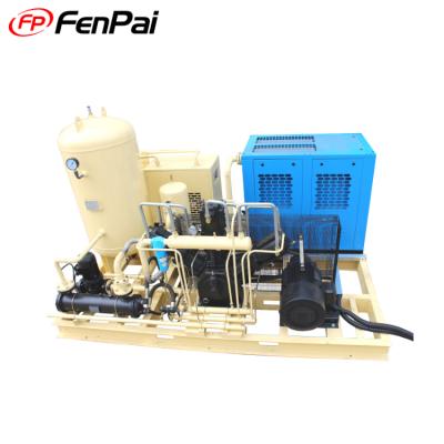 China water cooling cfm lubricated piston air compressor booster compressor for sale