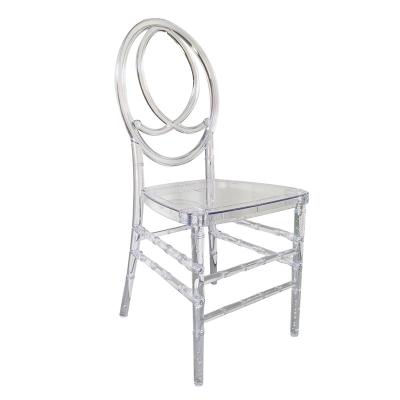 China Event Adjustable Wholesale Polycarbonate Banquet Wedding Furniture Hotel Plastic Clear Transparent Chavari Chiavari Chair (Height) for sale