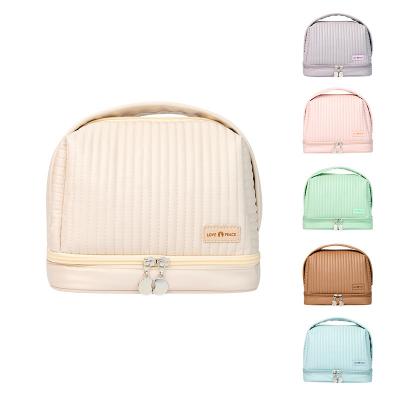 China Waterproof Wholesale Candy-Colored Make Up Storage Bags Waterproof Portable Cosmetics Makeup Travel Bag for sale