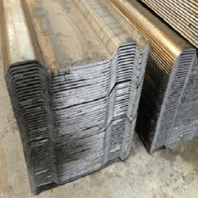 China Steel For Ditch Section Base Ditch Stable Sheet Pile For River Course for sale