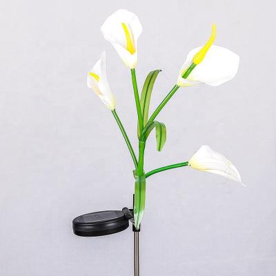 China Garden Waterproof Flower Solar Garden Lamp Patio Lawn Outdoor Courtyard Led Light Floor Landscape Path Automatic Sensor Auto On Off for sale