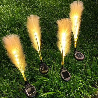 China Garden Reed Waterproof Solar Garden Lamp Patio Lawn Lamp Outdoor Pathway Decoration Led Light Floor Lamp Path Automatic Sensor Outside for sale