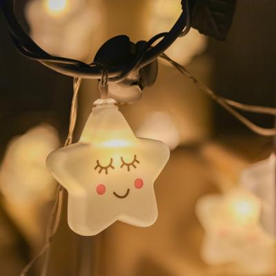 China Modern Smile String Lights Led Star Light Gardening  Decorative Holiday Indoor Landscape  Home Room Curtain  Party for decoration for sale