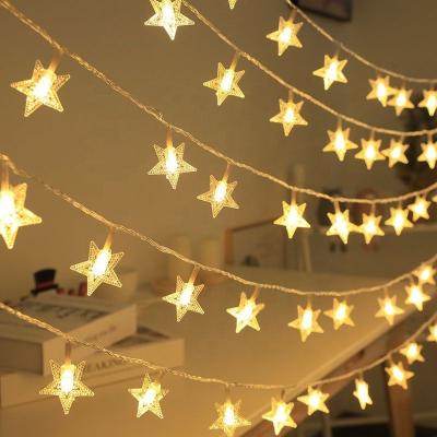 China Modern Star String Lights Led Light  Decorative Holiday Indoor  Home Room Curtain  Party for decoration camping lighting birthday for sale