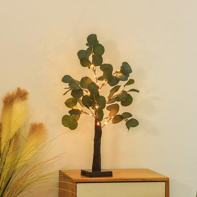 China Tree Lights Green Leaf Tree Lights Led Indoor Night Light Holiday Decoration For Home By USB Battery Room Decor Lights  Motif Creative Lamp for sale