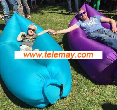 China Fast filling drop bean shape waterproof Inflatable lazy sofa /bed/Hangout Lounge for sale