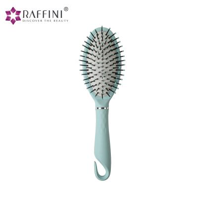 China Cushion Design Ergonomic Oval Plastic Top Rated Hair Brushes for sale