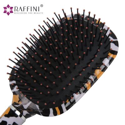 China Small MOQ Compact Running Raffini Palette Custom Hair Brush With Cushion for sale