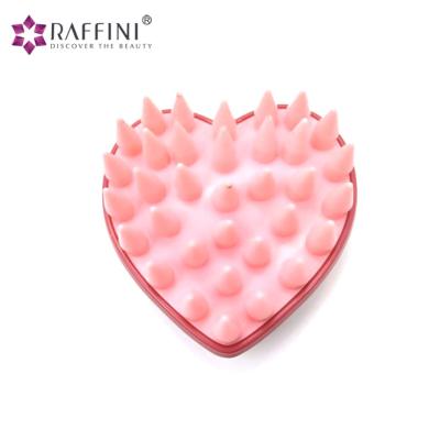 China Portable Mini Silicone Scalp Massager Hair Shampoo Brush for sale