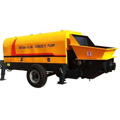 China Diesel Electric Concrete Pump Mobile Trailer Concrete Pumping for sale