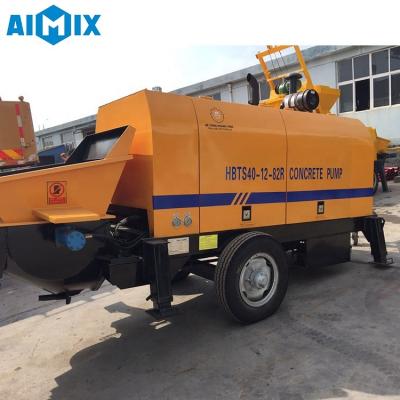 China High Pressure Trailer Concrete Pump Portable Mini Concrete Pump On Trailer for sale