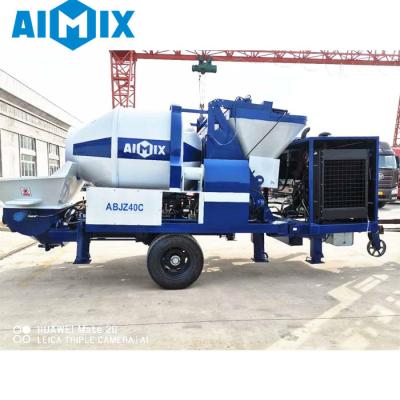 China Engine Diesel Concrete Mixer Pump Hydraulic Concrete Mixer Pump for sale