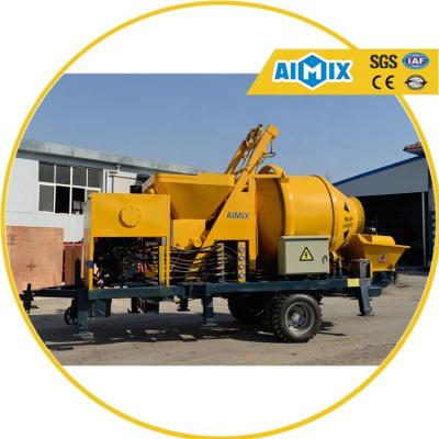 China Electric Diesel Concrete Mixer Pump Hydraulic Portable Concrete Mixer Pump for sale