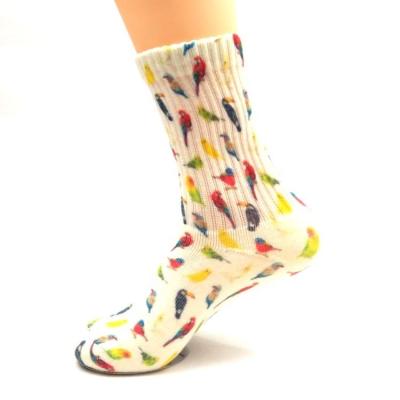 China Antibacterial Custom Men's Unisex Fun Printed Bottom Half Running Socks Terry Thick Winter Socks Soft for sale