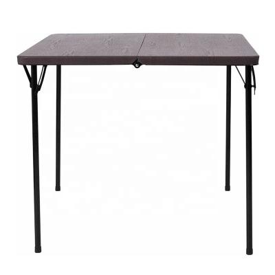 China Hot Sale Picnic Plastic Folding Outdoor Dining Table Top (Height) Popular HDPE Adjustable With Steel Frame for sale