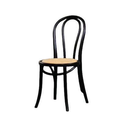 China High Quality Factory Wood Frame Antique Style Dining Chair Side For Accent Chairs Woven Kitchen Thonet Chair for sale