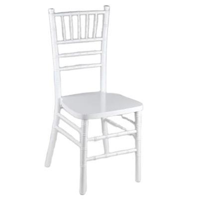 China Goods Wholesale White Color Chiavari Wood Garden Chairs For Wedding for sale