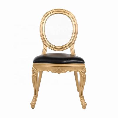 China Wholesale Resin Modern Louis Chair With Gold Frame Royal Popular PP Louis Chairs for sale