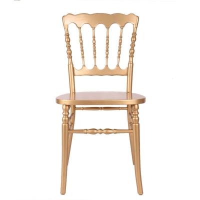 China Wedding Party PC Solid Wood Napoleon Chair Cooling Monoblock for sale